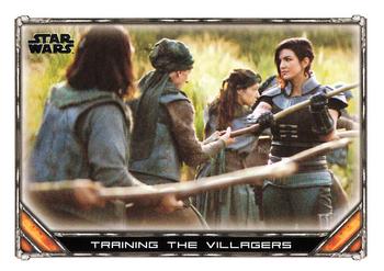 2020 Topps Star Wars: The Mandalorian Season 1 #45 Training the Villagers Front