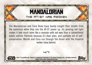 2020 Topps Star Wars: The Mandalorian Season 1 #47 The AT-ST has Awoken Back