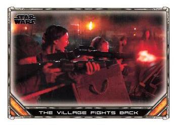 2020 Topps Star Wars: The Mandalorian Season 1 #49 The Village Fights Back Front