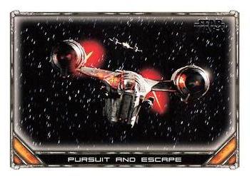 2020 Topps Star Wars: The Mandalorian Season 1 #54 Pursuit and Escape Front