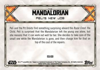 2020 Topps Star Wars: The Mandalorian Season 1 #58 Peli’s New Job Back