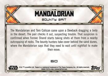 2020 Topps Star Wars: The Mandalorian Season 1 #60 Bounty Bait Back