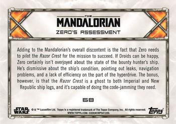 2020 Topps Star Wars: The Mandalorian Season 1 #68 Zero’s Assessment Back