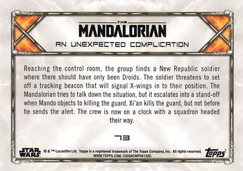 2020 Topps Star Wars: The Mandalorian Season 1 #73 An Unexpected Complication Back