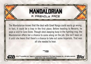 2020 Topps Star Wars: The Mandalorian Season 1 #79 A Friendly Face Back