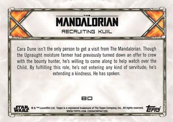 2020 Topps Star Wars: The Mandalorian Season 1 #80 Recruiting Kuiil Back
