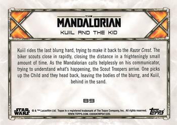 2020 Topps Star Wars: The Mandalorian Season 1 #89 Kuiil and The Kid Back