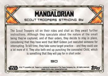 2020 Topps Star Wars: The Mandalorian Season 1 #90 Scout Troopers Standing By Back