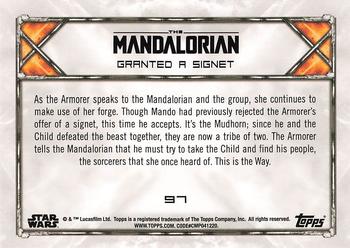 2020 Topps Star Wars: The Mandalorian Season 1 #97 Granted a Signet Back