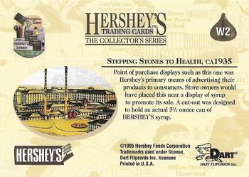 1995 Dart 100 Years of Hershey's - Wood #W2 Stepping Stones to Health Back