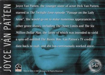 2020 Rittenhouse Twilight Zone Archives - Stars of the Twilight Zone #S-67 Joyce Van Patten Back