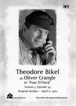 2020 Rittenhouse Twilight Zone Archives - Portraits #Por12 Theodore Bikel Back