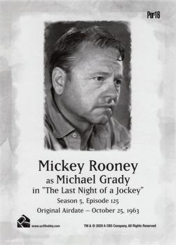 2020 Rittenhouse Twilight Zone Archives - Portraits #Por16 Mickey Rooney Back