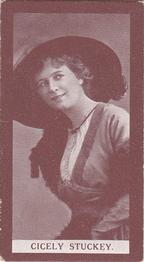 1908 Scissors Actresses/Beauties #9 Cicely Stuckey Front