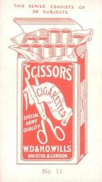 1908 Scissors Actresses/Beauties #11 Gaby Deslys Back