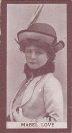 1908 Scissors Actresses/Beauties #17 Mabel Love Front