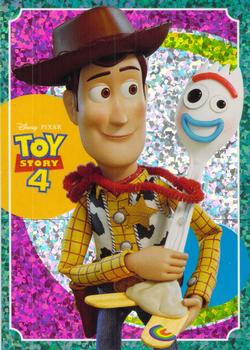 2019 Panini Toy Story 4 Album Stickers - Cards #TS8 Woody / Forky Front