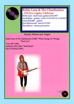 2019 J2 Cards New Wave #135 Robin Lane & The Chartbusters Back