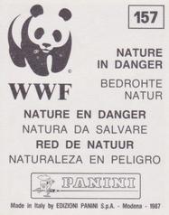 1987 Panini WWF Nature in Danger Stickers #157 Ptarmigan Back