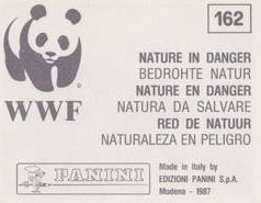 1987 Panini WWF Nature in Danger Stickers #162 Adder Back