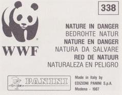 1987 Panini WWF Nature in Danger Stickers #338 Rat Back