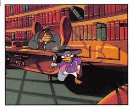 1991 Panini Disney's Darkwing Duck Stickers #8 Sticker 8 Front