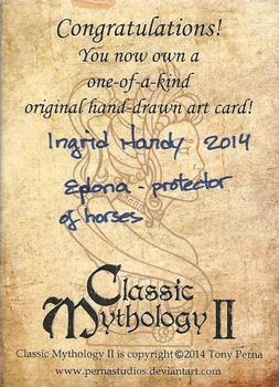 2014 Perna Studios Classic Mythology II - Artist Sketches #NNO Ingrid Hardy Back