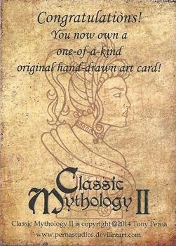 2014 Perna Studios Classic Mythology II - Artist Sketches #NNO Juri H. Chinchilla Back