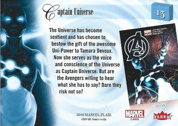 2019 Flair Marvel - Gold #13 Captain Universe Back