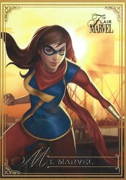 2019 Flair Marvel - Gold #78 Ms. Marvel Front