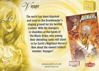 2019 Flair Marvel - Gold #84 Voyager Back