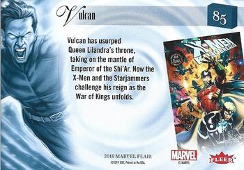 2019 Flair Marvel - Gold #85 Vulcan Back