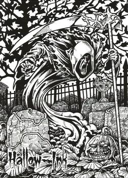 2019 Perna Studios Hallow-Ink #8 Grim Reaper Front
