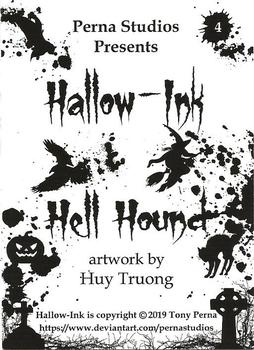 2019 Perna Studios Hallow-Ink #4 Hell Hound Back