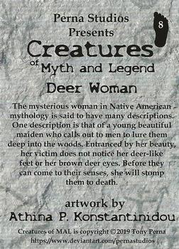 2019 Perna Studios Creatures of Myth and Legend #8 Deer Woman Back
