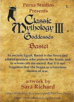2018 Perna Studios Classic Mythology III: Goddesses #1 Bastet Back