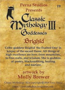 2018 Perna Studios Classic Mythology III: Goddesses #19 Brighid Back