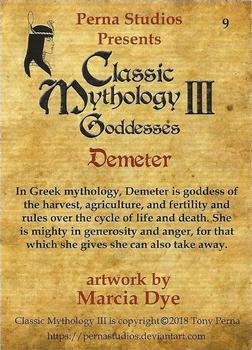 2018 Perna Studios Classic Mythology III: Goddesses #9 Demeter Back