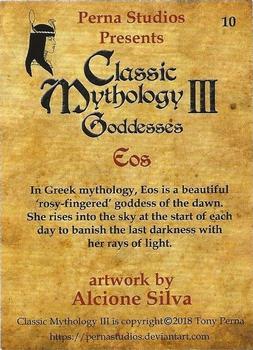 2018 Perna Studios Classic Mythology III: Goddesses #10 Eos Back