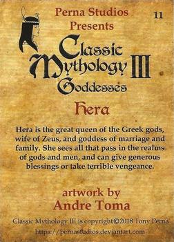 2018 Perna Studios Classic Mythology III: Goddesses #11 Hera Back