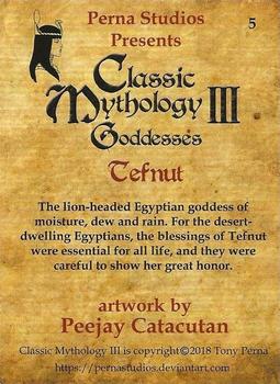 2018 Perna Studios Classic Mythology III: Goddesses #5 Tefnut Back