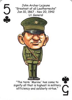 2019 Hero Decks United States Marines Battle Heroes Playing Cards #5♣ John Archer Lejeune Front