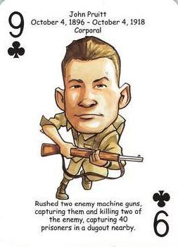 2019 Hero Decks United States Marines Battle Heroes Playing Cards #9♣ John Pruitt Front