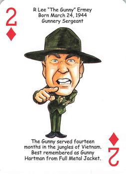 2019 Hero Decks United States Marines Battle Heroes Playing Cards #2♦ R. Lee Ermey Front