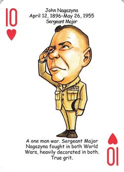 2019 Hero Decks United States Marines Battle Heroes Playing Cards #10♥ John Nagazyna Front