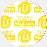 1994 SkyBox The Simpsons Skycaps #1 Homer J. Simpson Back