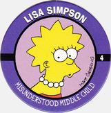 1994 SkyBox The Simpsons Skycaps #4 Lisa Simpson Front