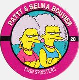 1994 SkyBox The Simpsons Skycaps #20 Patty & Selma Bouvier Front