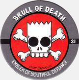 1994 SkyBox The Simpsons Skycaps #31 Skull of Death Front