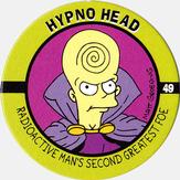 1994 SkyBox The Simpsons Skycaps #49 Hypno Head Front